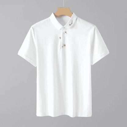 Men's Floral Embroidered POLO Shirt
