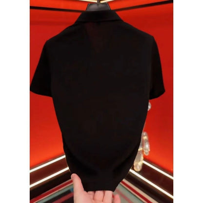 Men's Rhinestone Short Sleeve Shirt