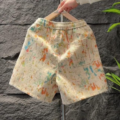 Men's Retro Prints Graffiti Shorts
