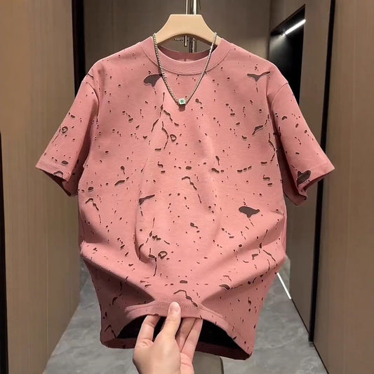 Men's Ripped Short Sleeve T-Shirt