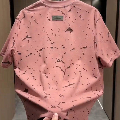 Men's Ripped Short Sleeve T-Shirt