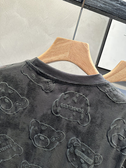 Men's Funny Bear Print T-Shirt