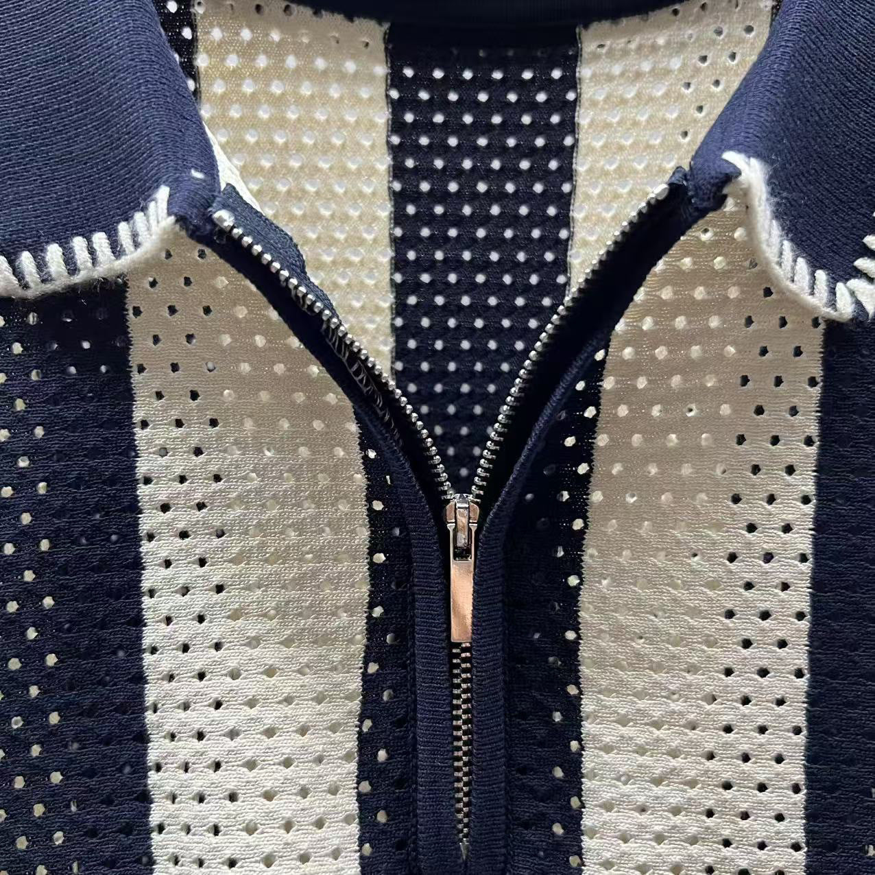 Men's Half Zip Polo Shirt