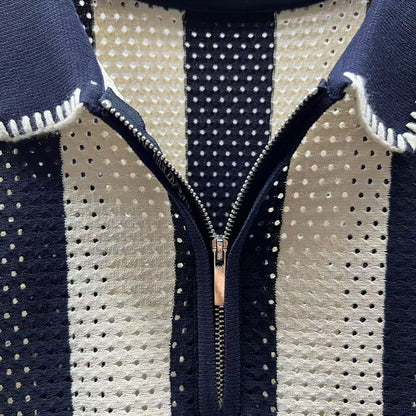 Men's Half Zip Polo Shirt