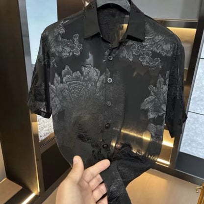Men's Sheer Short Sleeve Shirt