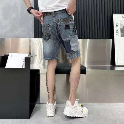 Men's Trendy Ripped Denim Shorts