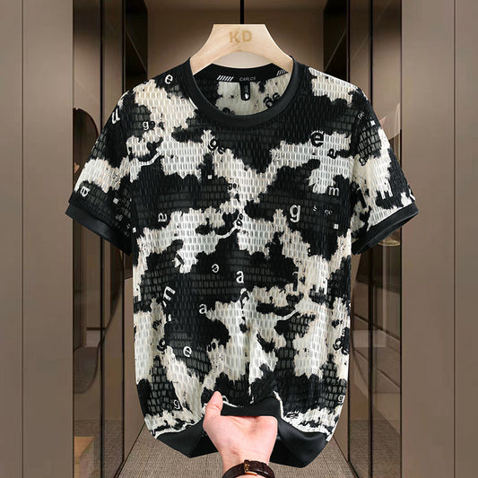 Men's Ice Silk Short-Sleeved T-Shirt