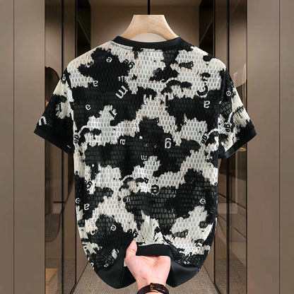 Men's Ice Silk Short-Sleeved T-Shirt