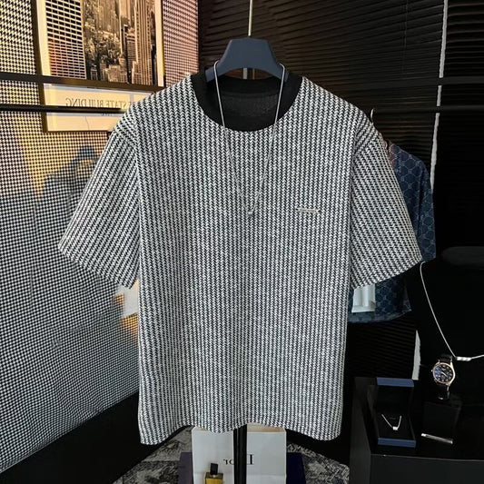 Men's Striped Woven T-Shirt