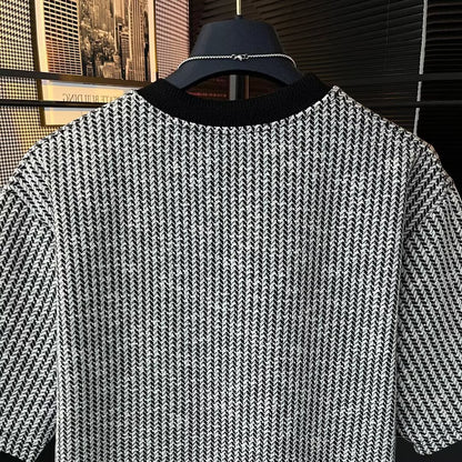 Men's Striped Woven T-Shirt