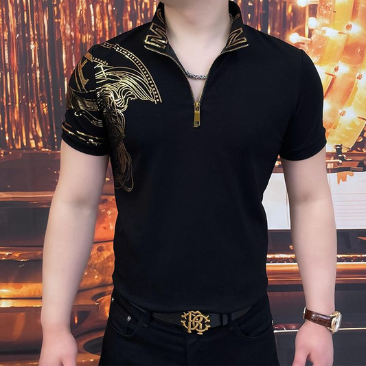 Heavy Duty Hot Stamping Printed T-Shirt
