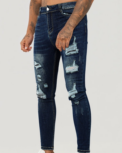 Men's Ripped Stretch Skinny Jean