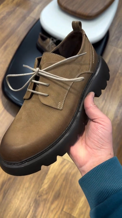 Lace Up Textured Chunky Sole Shoe