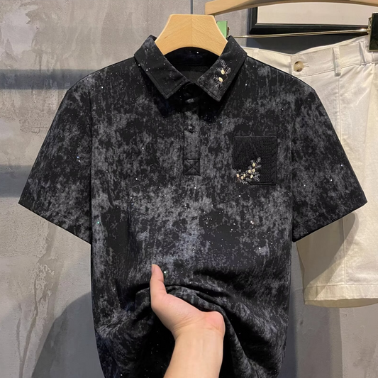 Men's Summer Galaxy Embroidered POLO Shirt