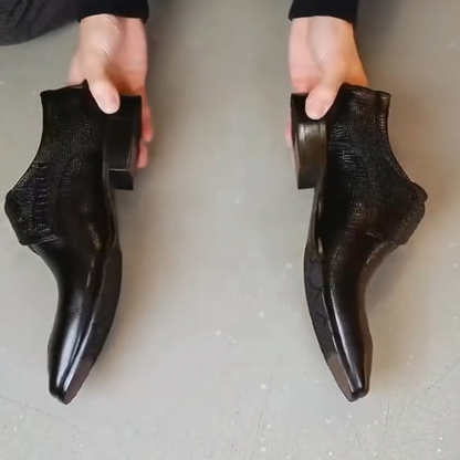 Men's Pointed Toe Buckle Shoes