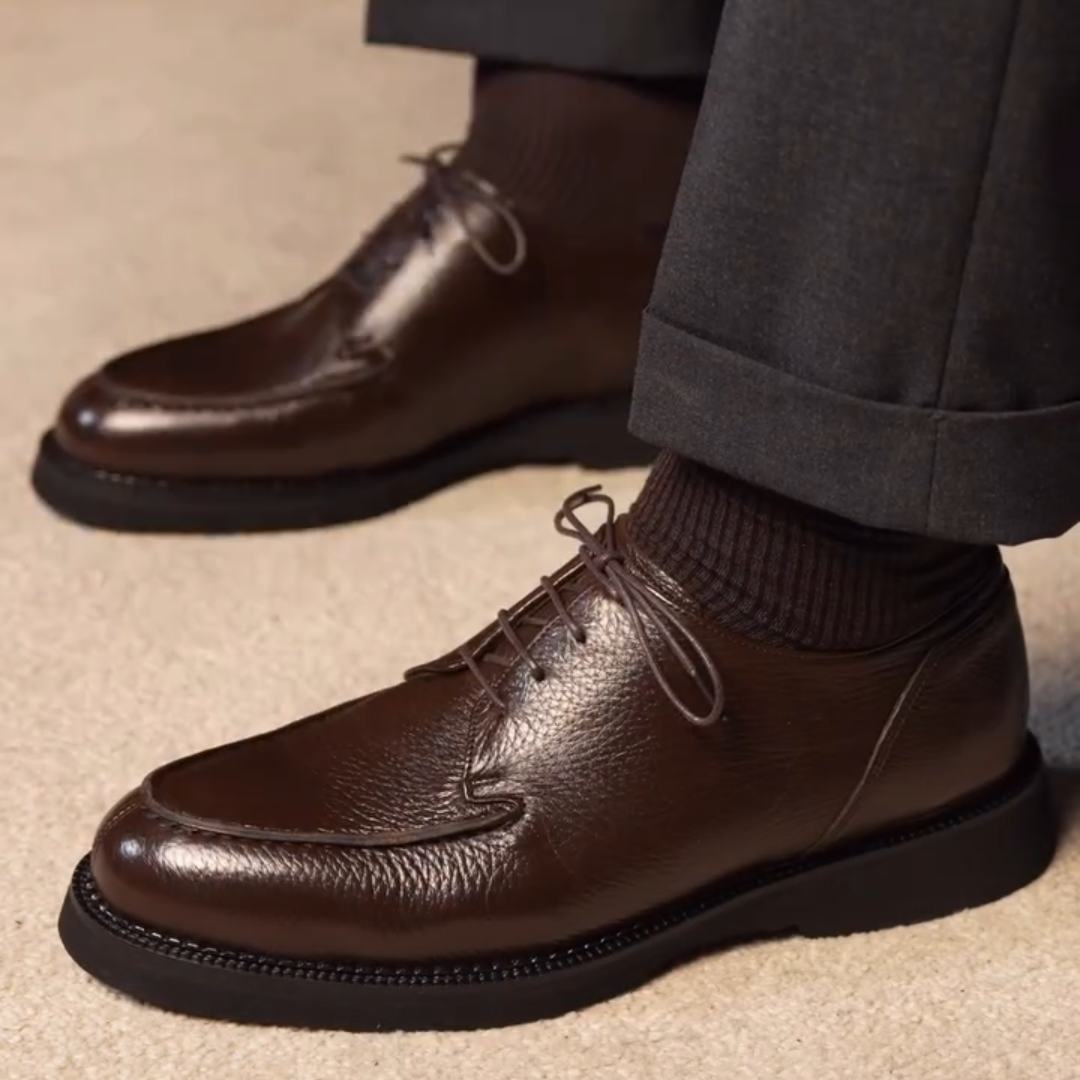 Men's Classic Derby Dress Shoes Leather