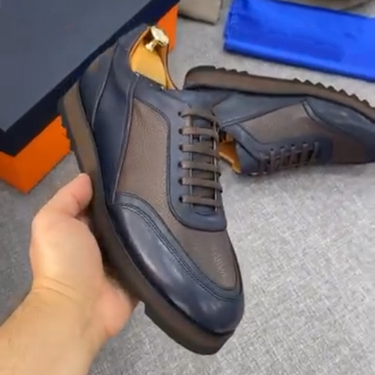 Men's Premium Genuine Leather Sneakers