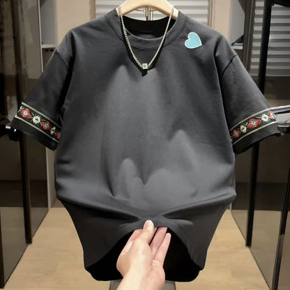 Men's Embroidered Short Sleeve T-Shirt