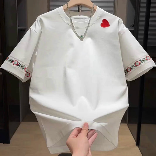 Men's Embroidered Short Sleeve T-Shirt