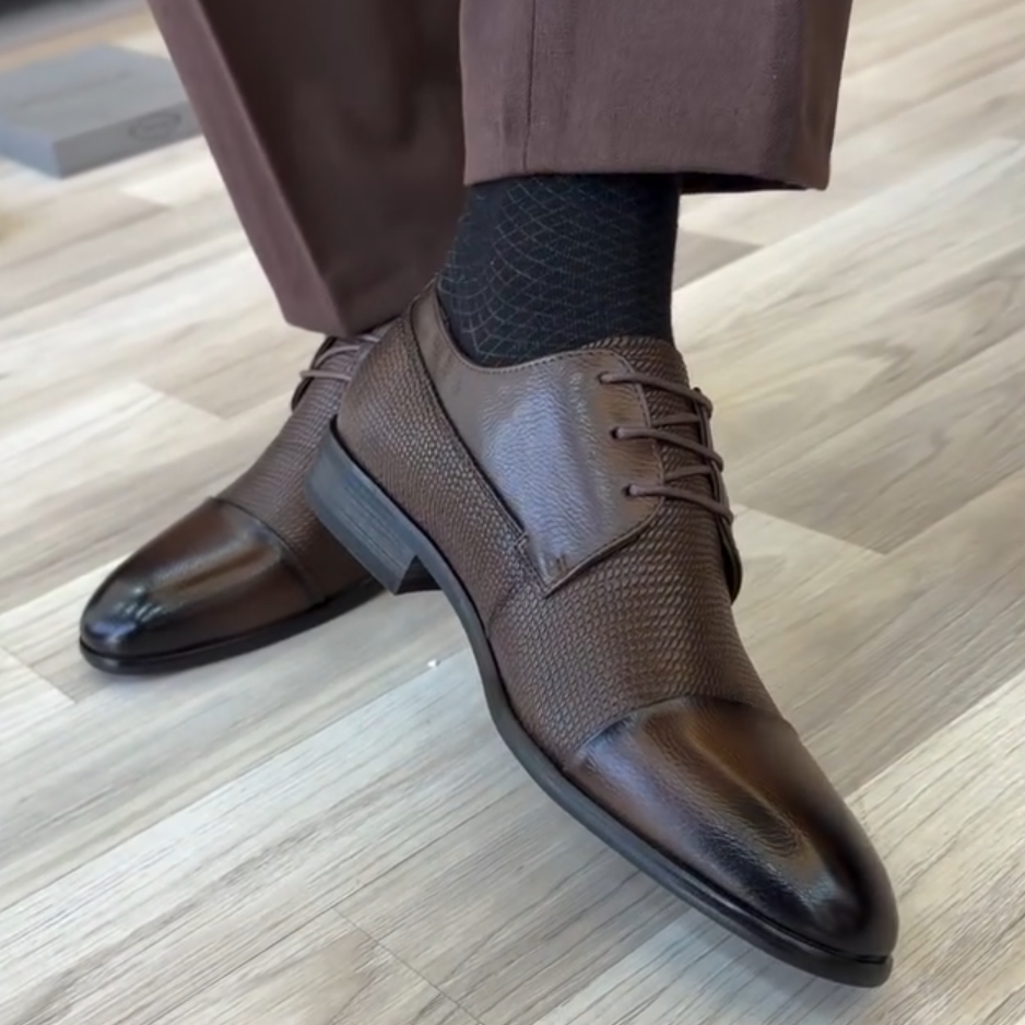 Men's Handmade Leather Derby Shoes