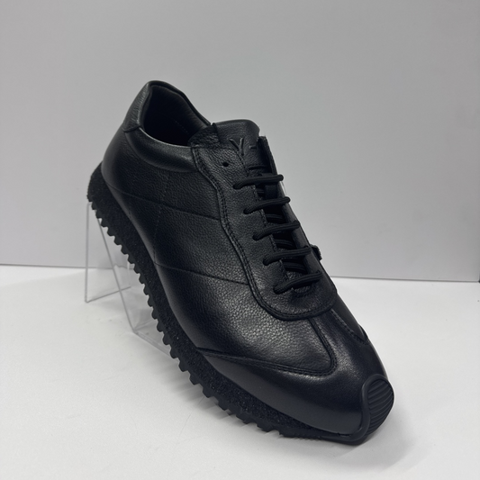 Men's Premium Top Grain Leather Retro Running Shoes