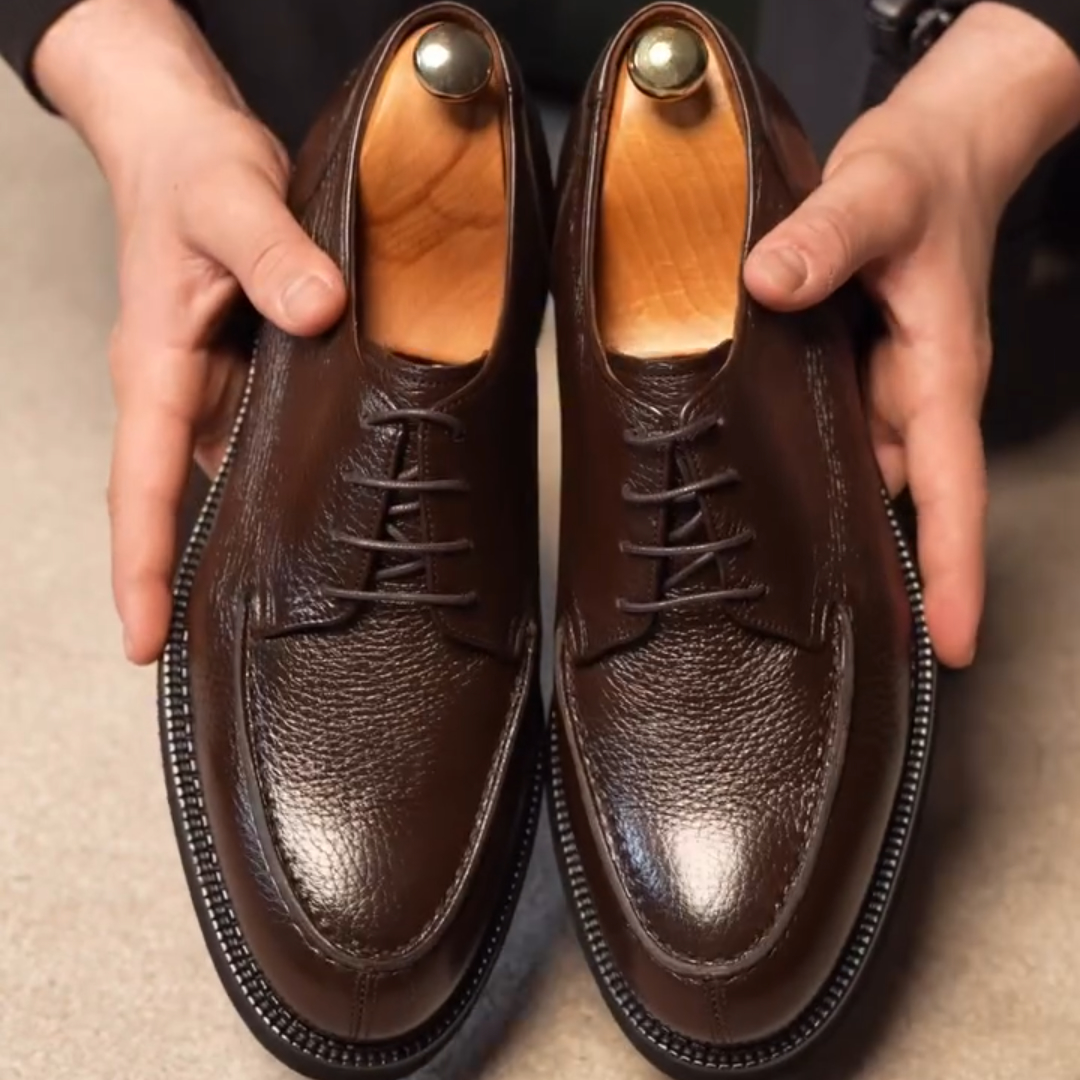 Men's Classic Derby Dress Shoes Leather