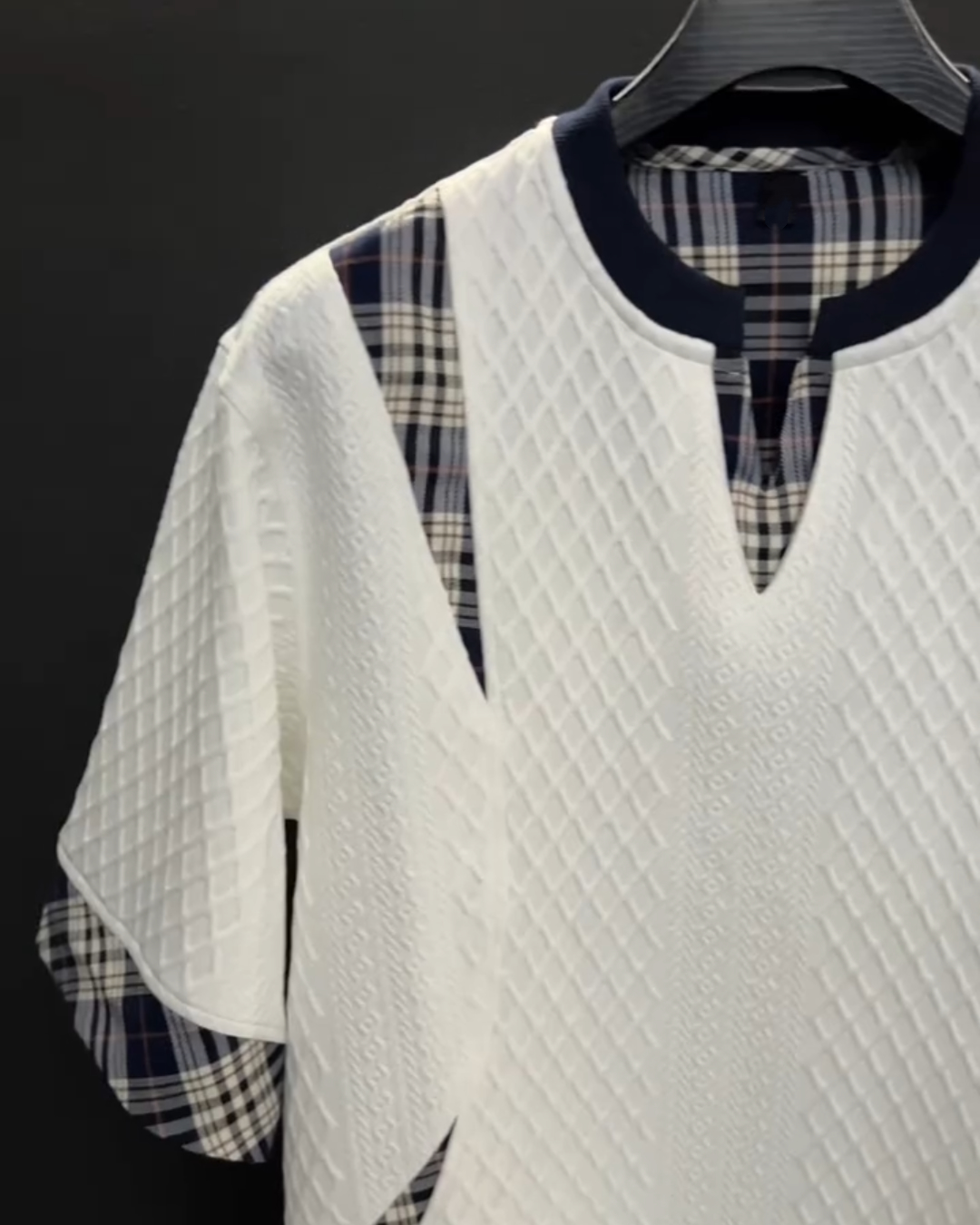Men's Colorblock Knitted T-shirt