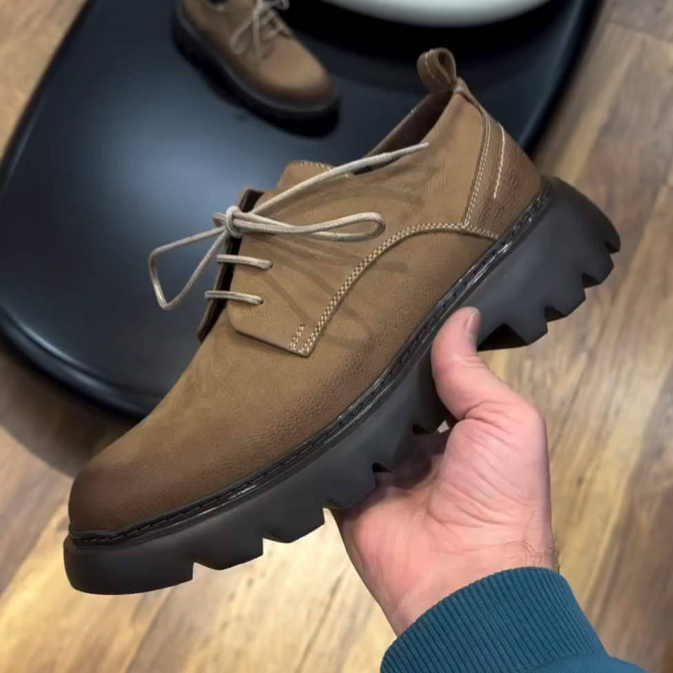 Lace Up Textured Chunky Sole Shoe