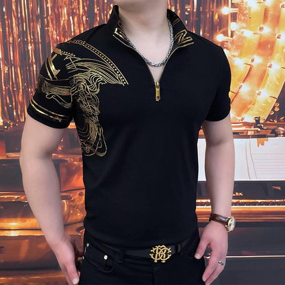 Heavy Duty Hot Stamping Printed T-Shirt