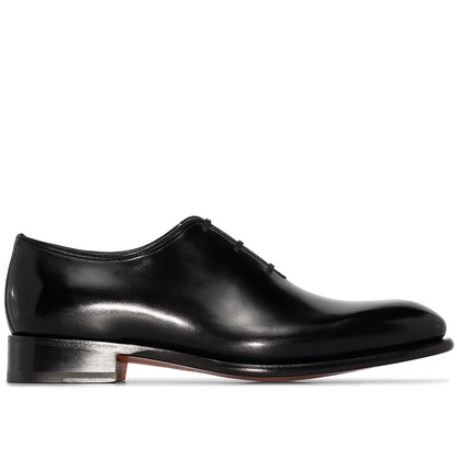 Wholecut Lace-Up Oxfords Black