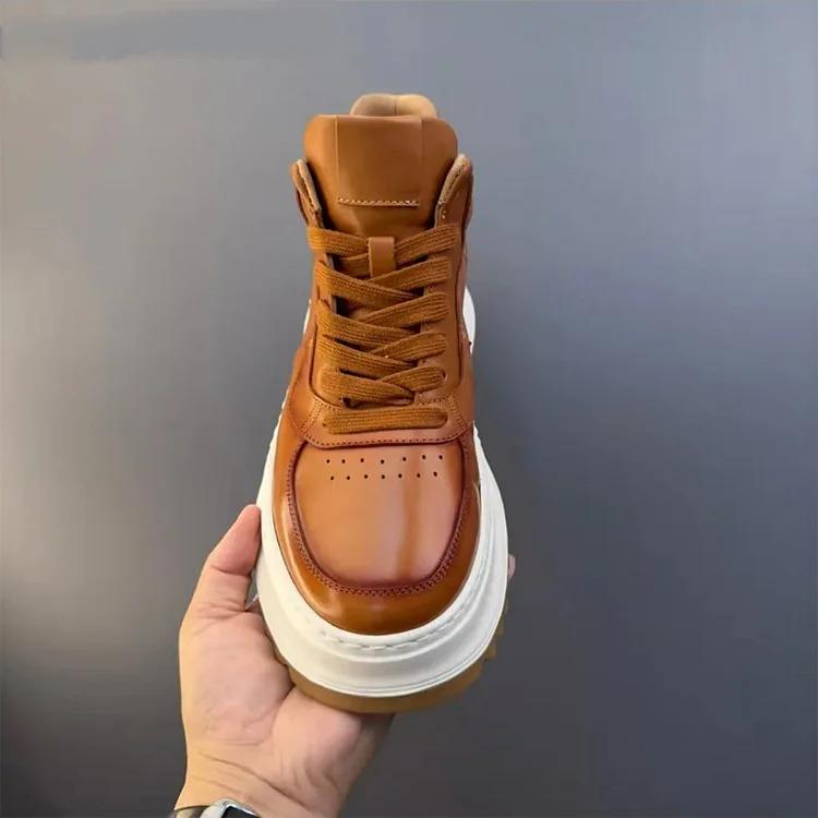 Retro Mid-top Casual Men Shoes