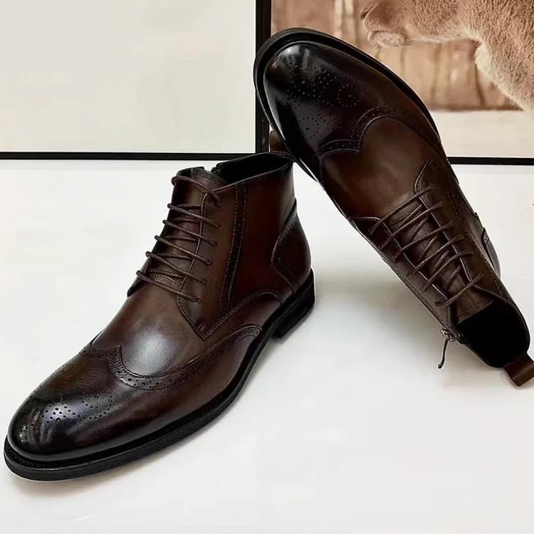 British Style Business High Top Leather Boots