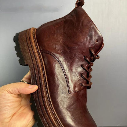 Retro High Tops Thick Soles Work Boots